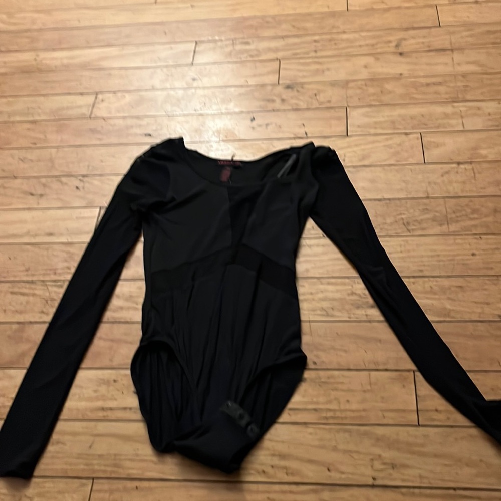 New Material Girl Black long sleeve body suit top